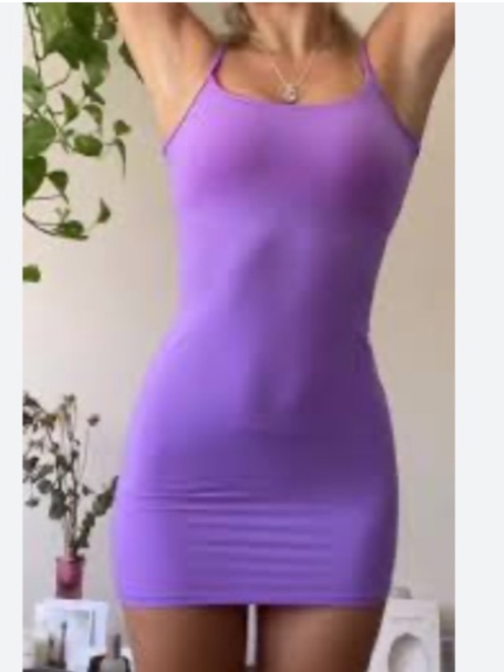 SKIMS FIT EVERYONE VIOLET SLIP DRESS NWT Size Medium